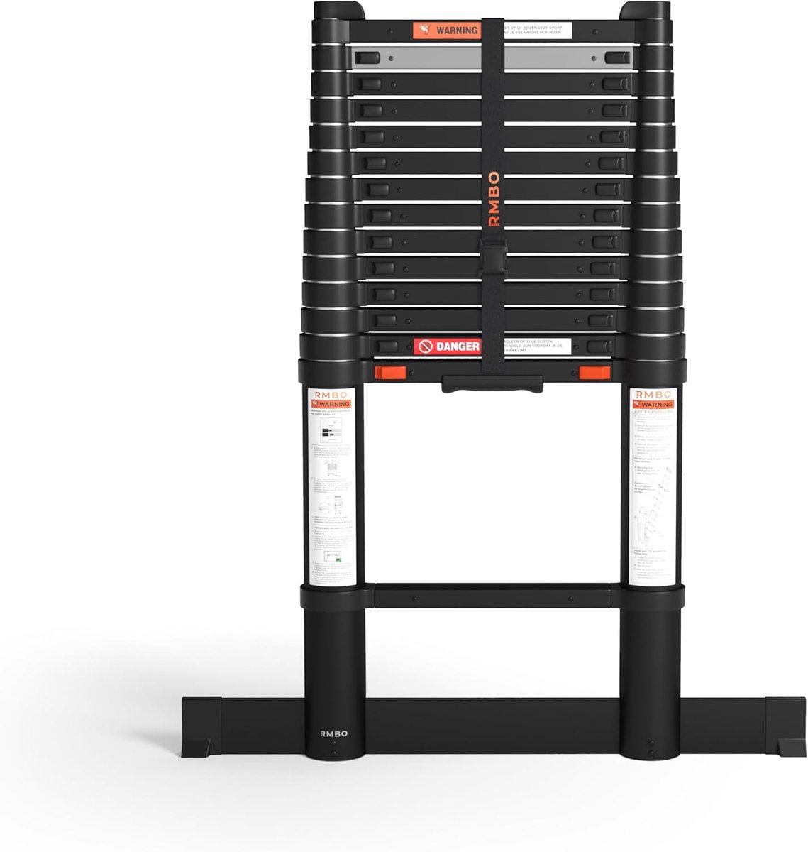 Telescopische ladder 4.4m - Compact en draagbaar - Soft closing systeem - Veilig en stabiel gebruik - ShopVlot