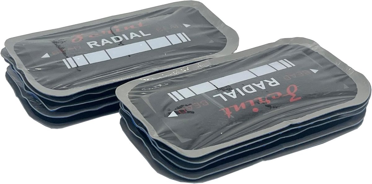 Tire patches 102x57mm - zware kwaliteit - 10 stuks - ideaal voor auto, vrachtwagen en tractor - ShopVlot
