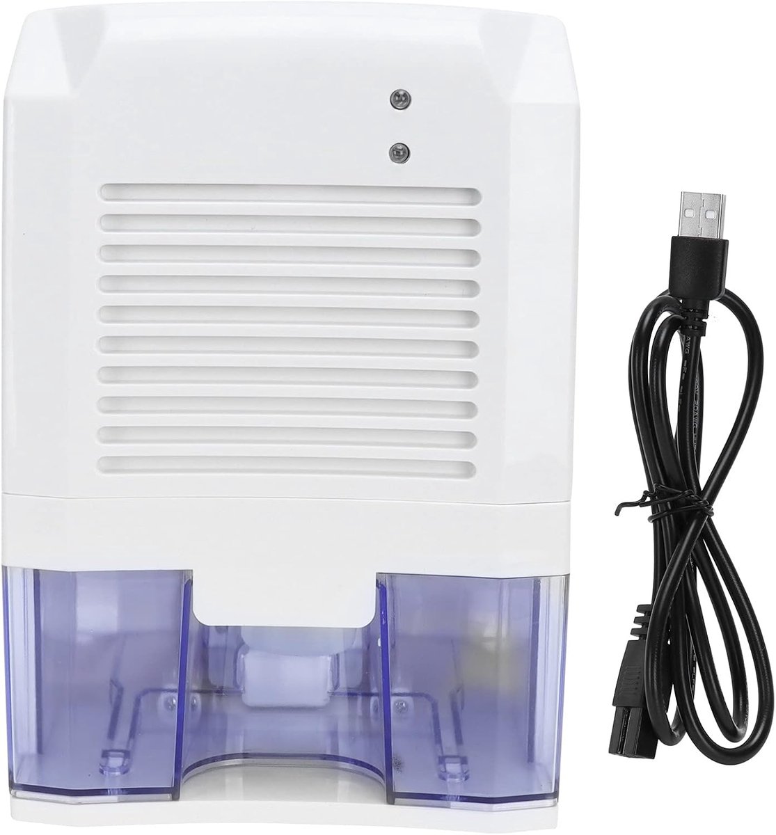 Draagbare ontvochtiger USB -luchtdroger Ultra stille energie -efficiënte verwijdert vochtigheid voor thuisslaapkamer badkamer kantoor wit 150x220x120 mm 800 ml watertank