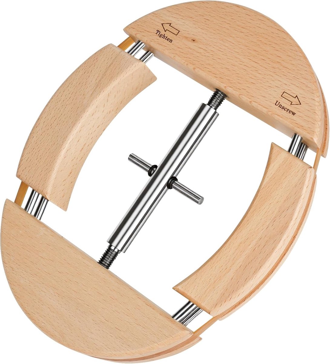 Hoedspanner hoeduitbreiding hout eendelige hoedenstandaard, viervoudige hoedenhouder, geschikt voor hoeden van de maten 54, 55, 56, 57, 58, 59, 60, 61, 62, 63, 64, 65 en 66