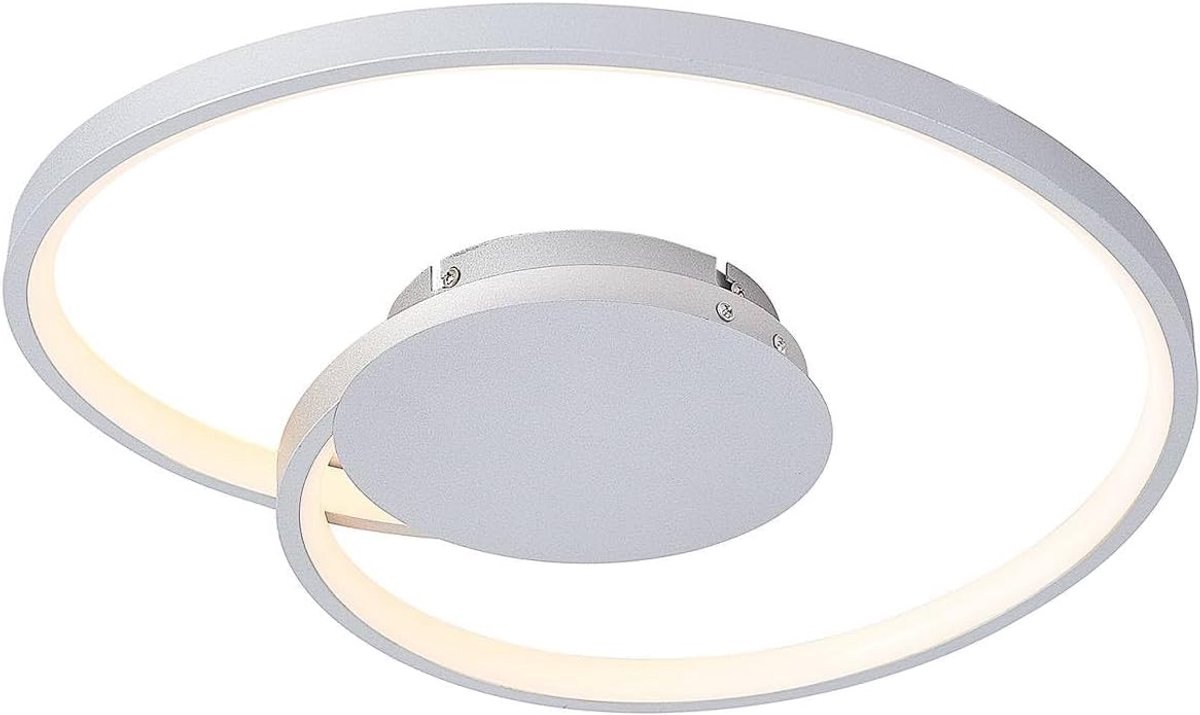 LED plafondlamp Enesa (modern) in Alu uit overige metaal o.a. voor slaapkamer, inclusief lichtbron - plafonnière plafondverlichting