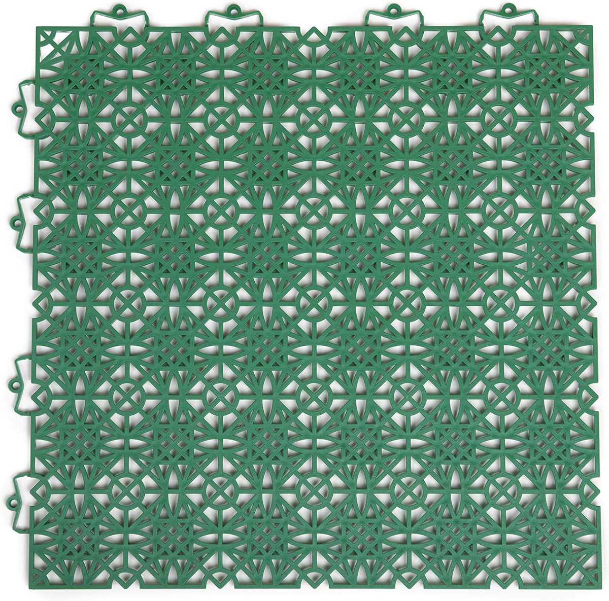 Andiamo Terra Sol Terrastegels kliksysteem - kunststof platen buiten voor balkon - terrasvloer buiten - balkon vloerbedekking weerbestendig - kunststof plaat binnen 1 vierkante meter groen
