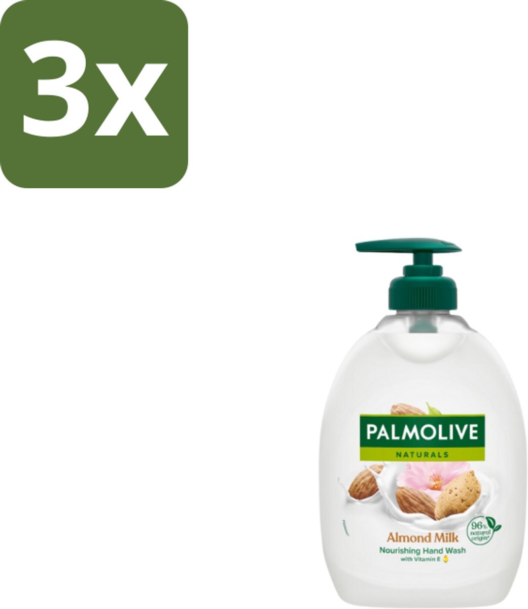 Palmolive - Handzeep - Met Pomp - Almond Milk - 500ml - Bulkverpakking - 3 stuks