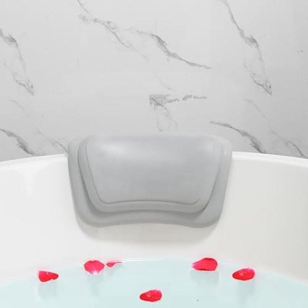 Ergonomisch Badkussen met Hoofdsteun voor Badkuip - Antislip en Waterdicht