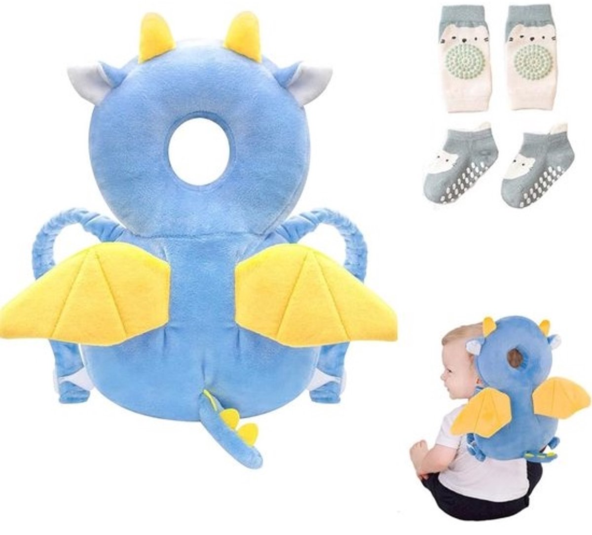 Baby Hoofdbeschermingskussen - Veiligheidspads voor Kinderen - Rugkussen en Hoofdsteun
