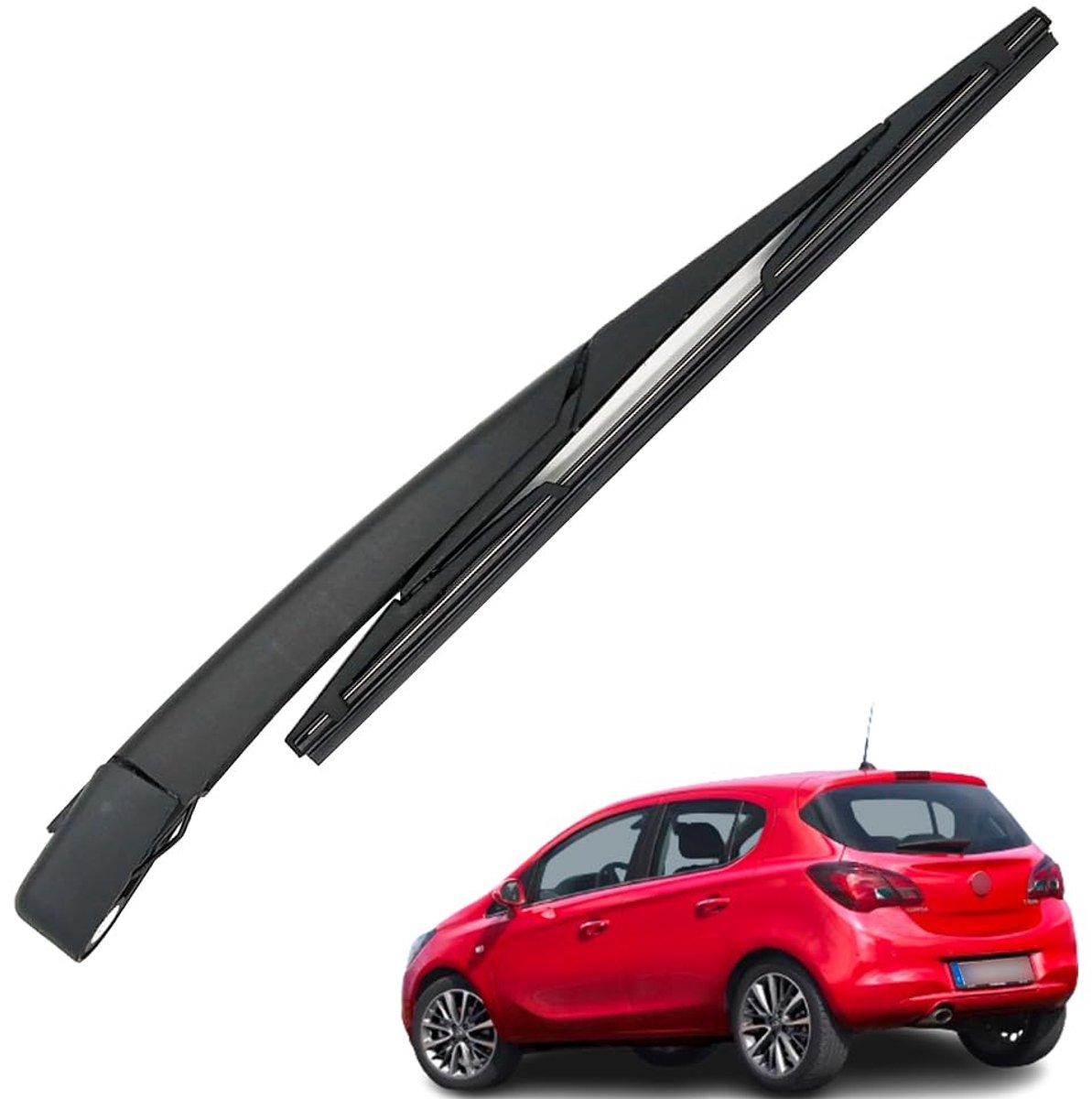 Ruolin Auto Achterruitenwisser Zwart, Vervanging Achterruitenwisser Arm Compatibel met Astra H 2004–2010, Compatibel - ShopVlot