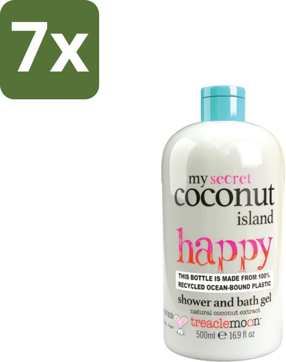 Treaclemoon – Douchegel – My Coconut Island – 500 ml - Bulkverpakking - 7 stuks
