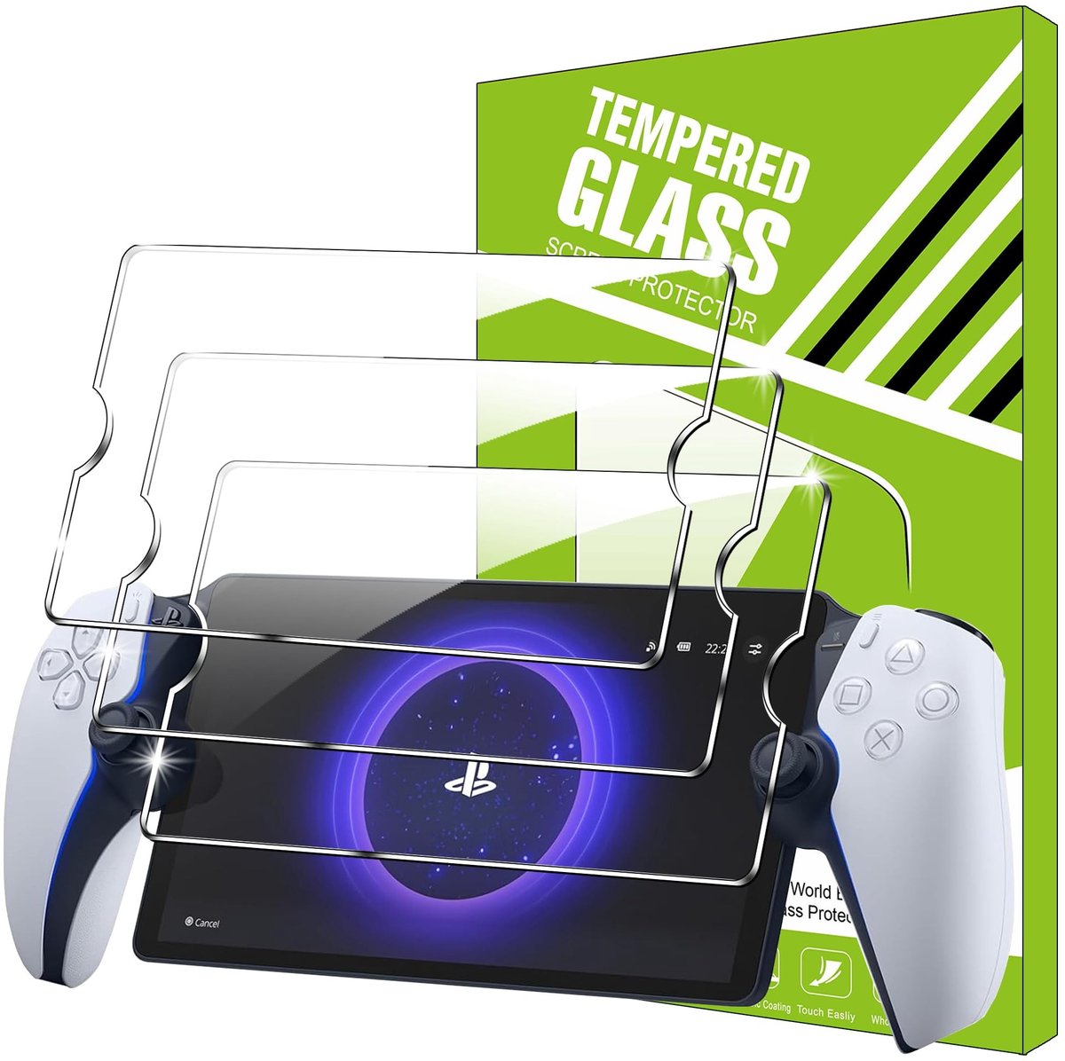 Elzusha - Screen Protector voor PlayStation Portal - 3 Stuks Gehard Glas