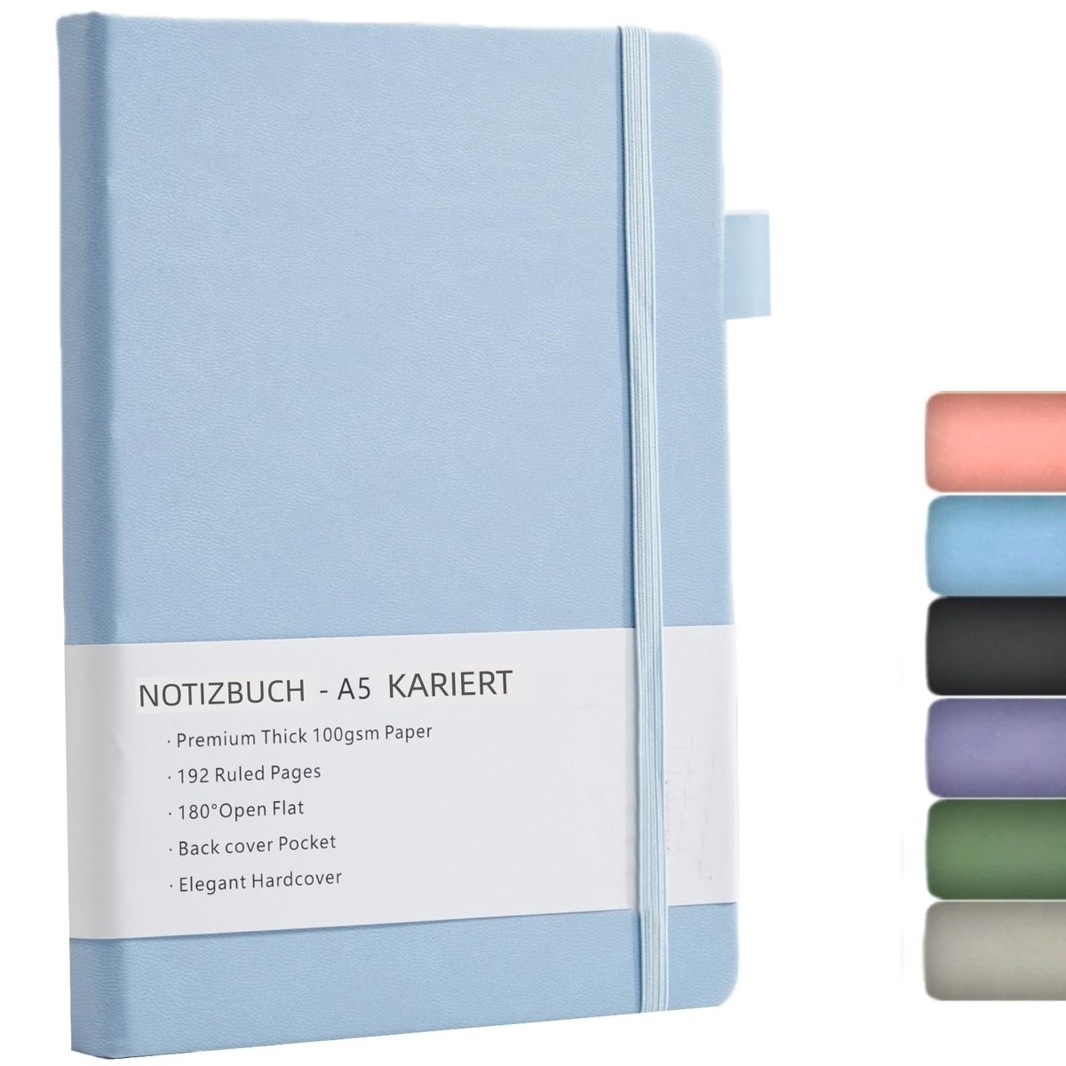 Elzusha - A5 Vierkant Notitieboek met Harde Cover en 192 Pagina's