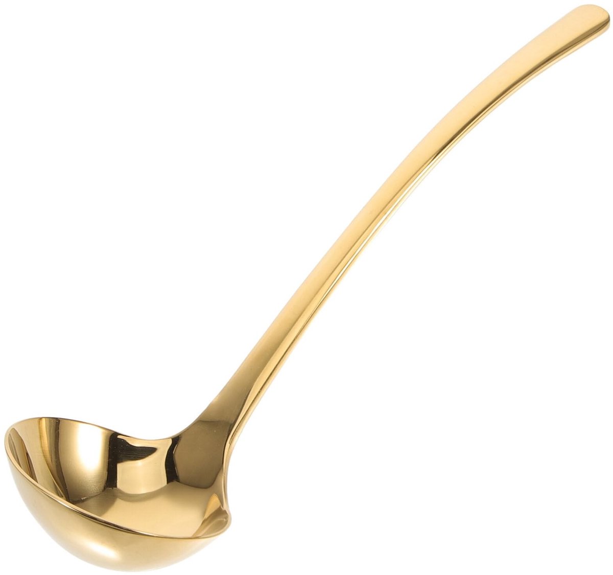 Elzusha - Gouden Soeplepel met Lange Handgreep