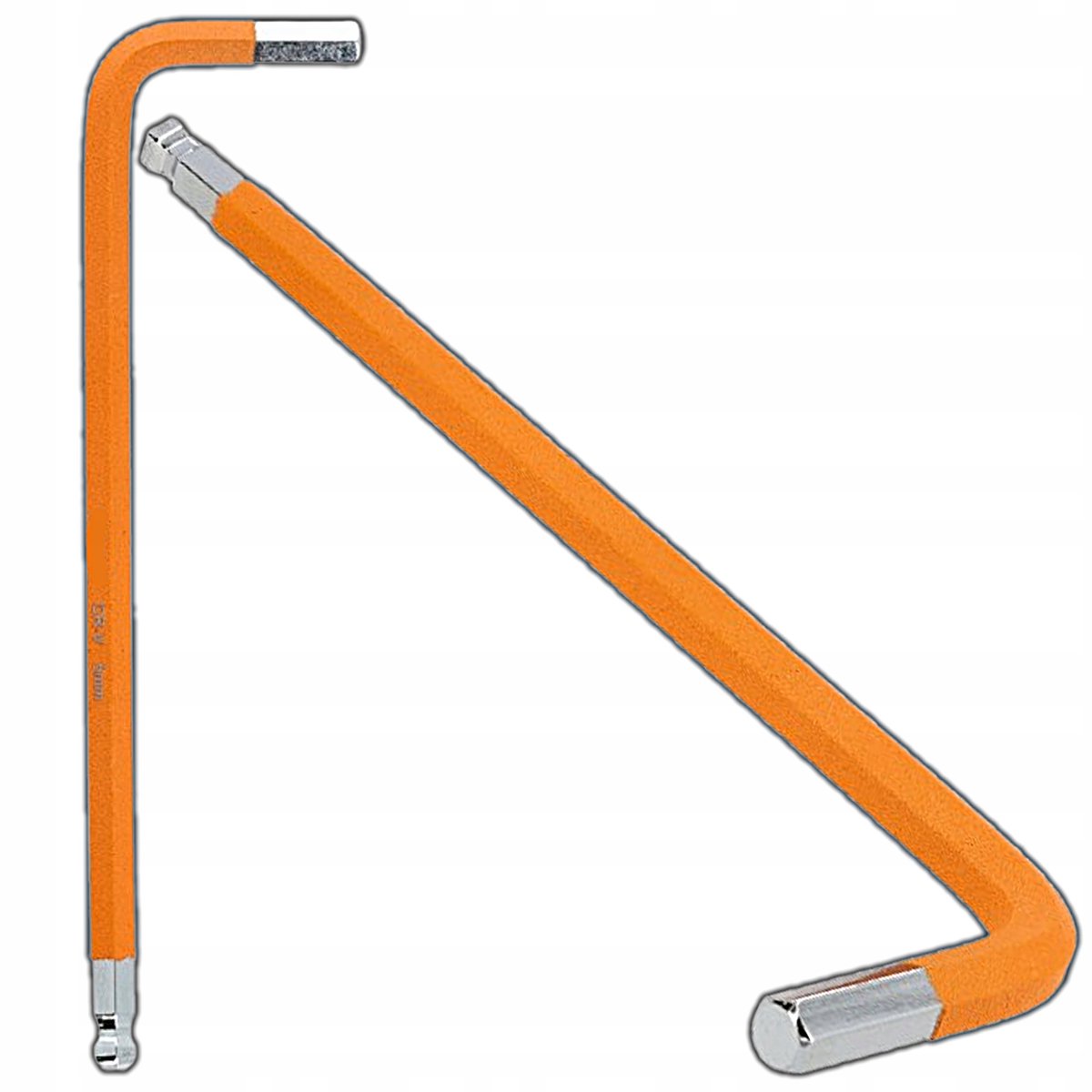 Lange Inbussleutel 5mm met Kogelkop - CR-V - Oranje