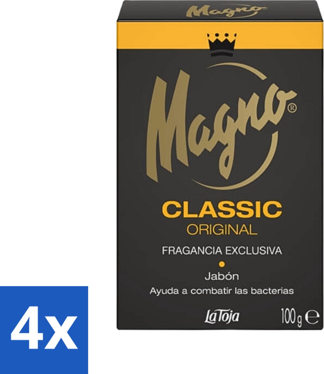 4 x Magno - Jabón Manos Classic - Zeep Set - 2 x 100 g - Magno Classic Handzeep - Spaanse Zeep - Handzeep - Zeep Voor Huid - Zeep Voor Handen