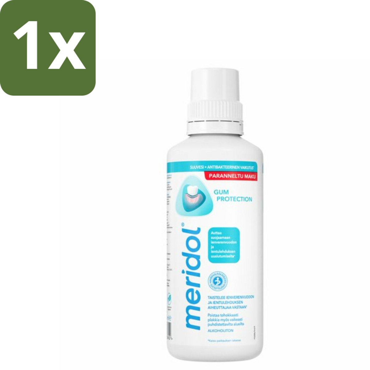 1 x Meridol Mondspoeling Tandvleesbescherming 400 ml - Mondspoeling - Tandvleesbescherming - Tandvleesverzorging - Mondhygiëne - Tandvleesproblemen