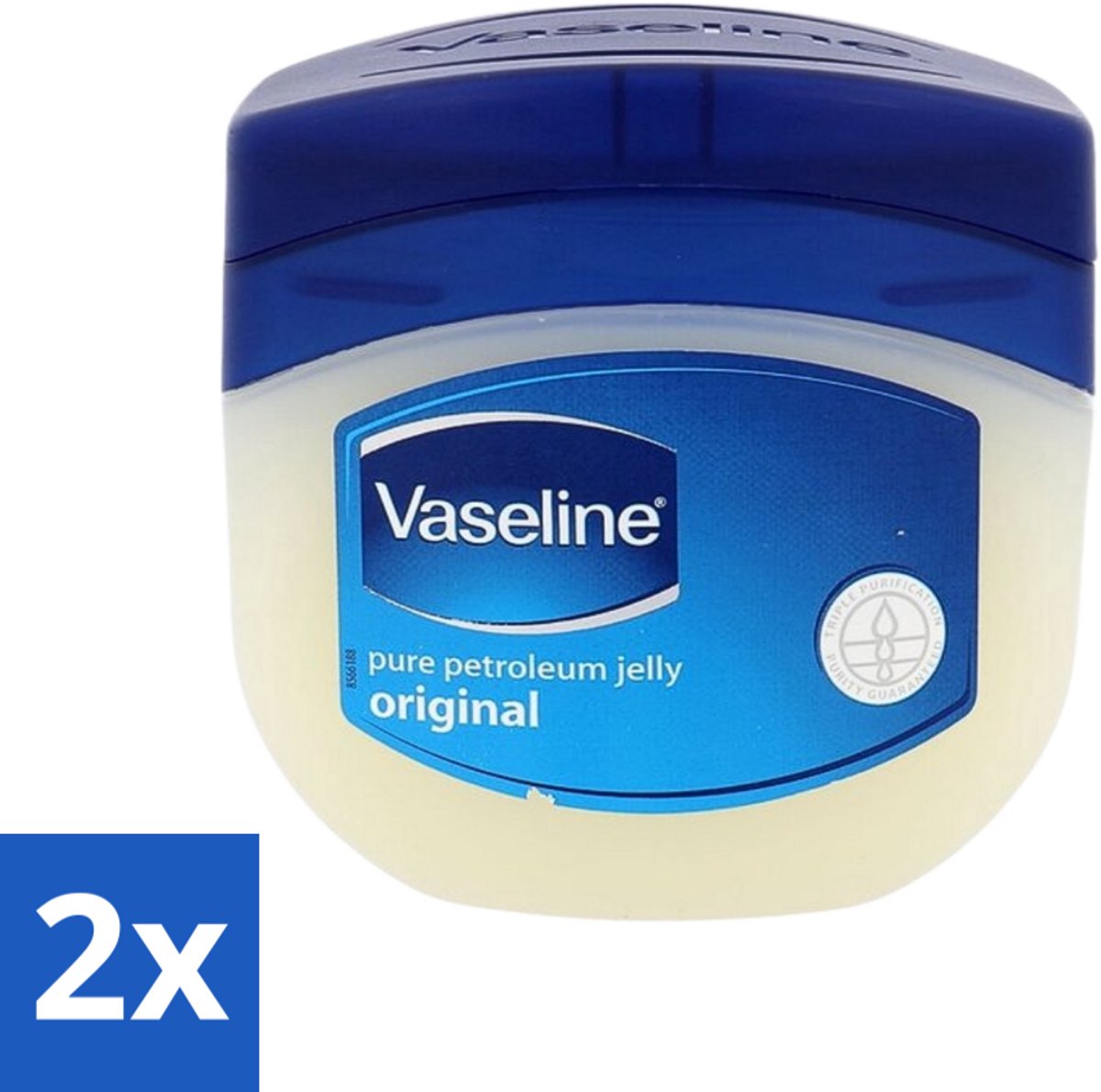 2 x Vaseline - Original - Petroleum Jelly - Beschermend - 250 ml - Huidverzorging - Vocht Vasthouden - Droge Huid - Lippen Verzorging - Handen Verzorging