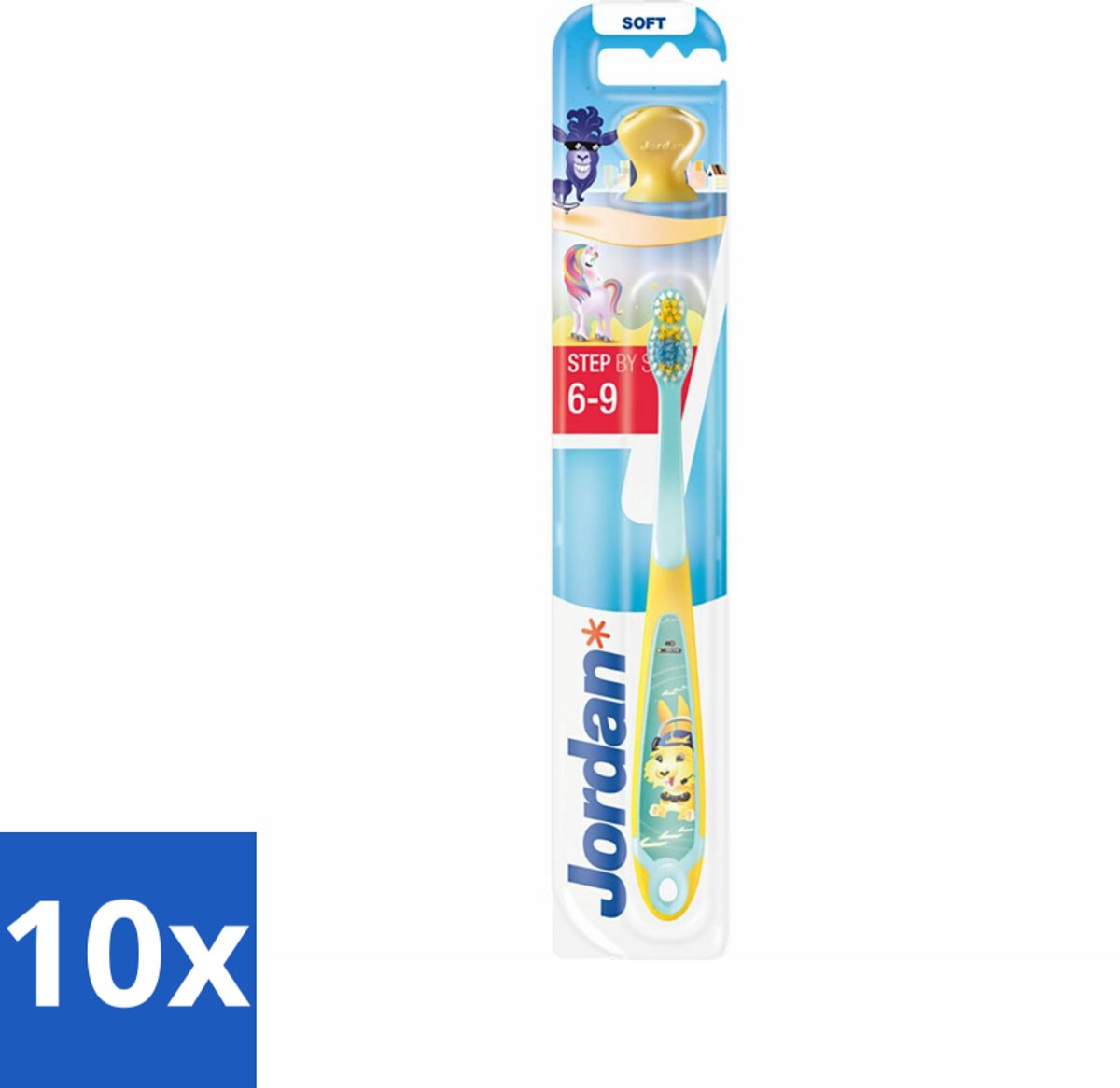 Jordan Tandenborstel Step 3 (6-9 jaar) - Bulkverpakking - 10 stuks