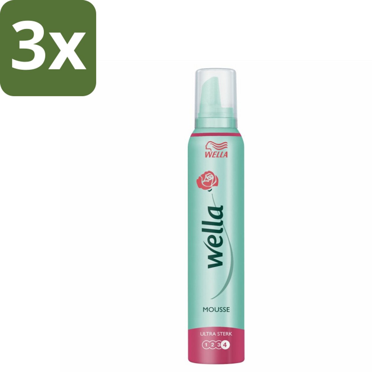 3 x Wella Ultra Sterk Haarmousse 200 ml - Haarmousse - Versteviging - Langdurige Hold - Flexibele Textuur - UV Bescherming