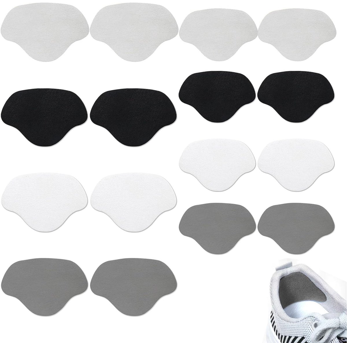 Elzusha - Heel Repair Patches - 8 Stuks voor Leren en Sportschoenen