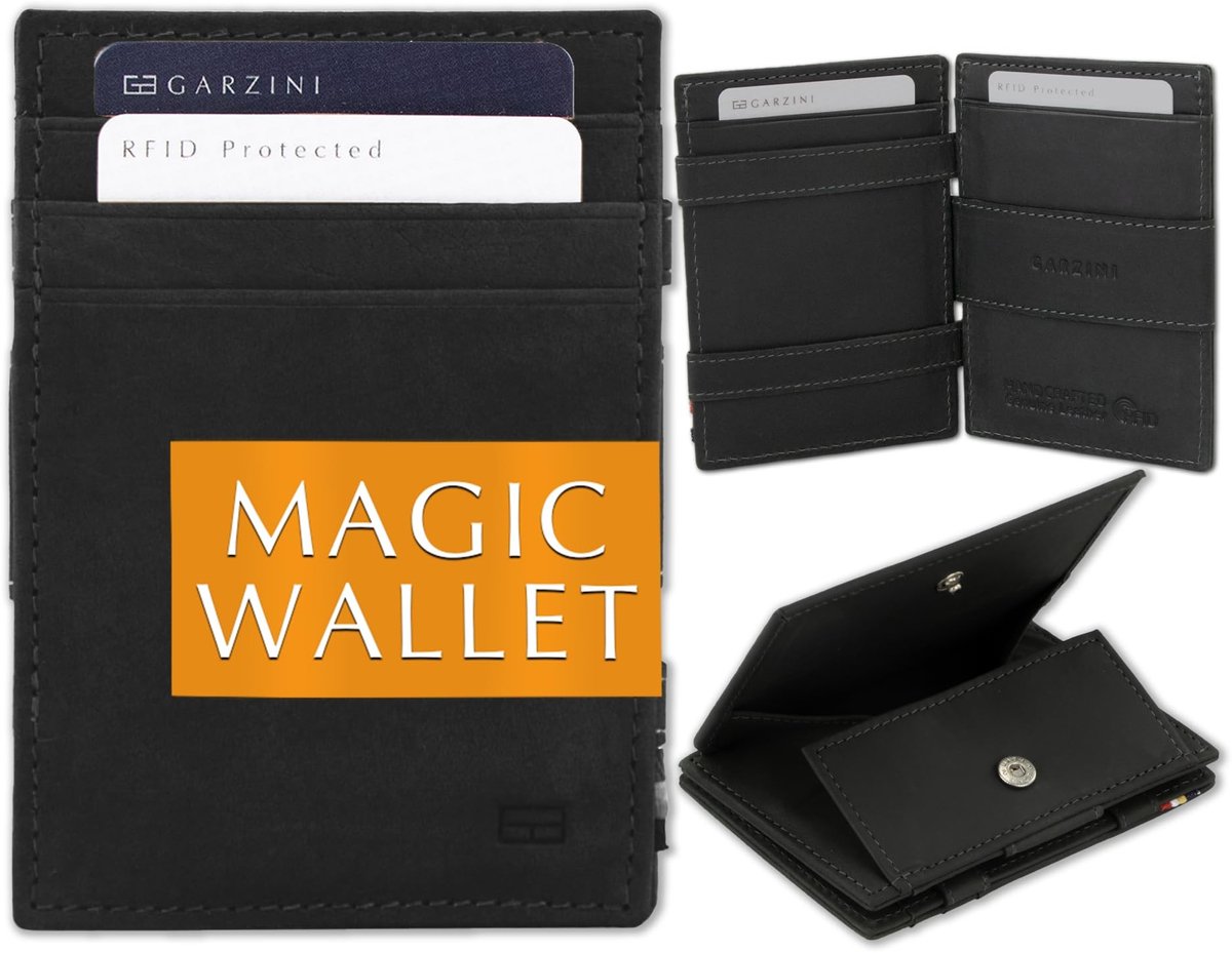 Elzusha - Minimalistische Magic Wallet met RFID Bescherming voor 7 Kaarten