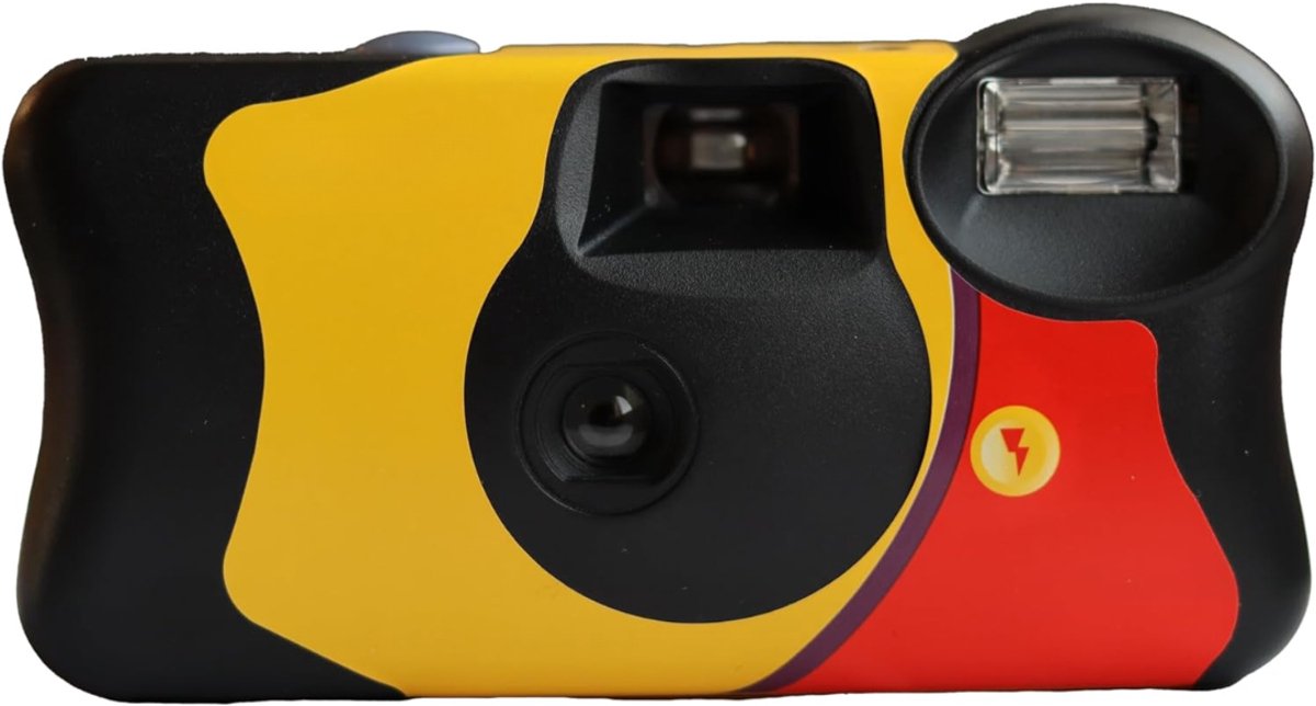 Allvia® Wegwerpcamera's - Polaroidcamera - Analoge Camera - Zwart - 7cm x 3cm x 2cm