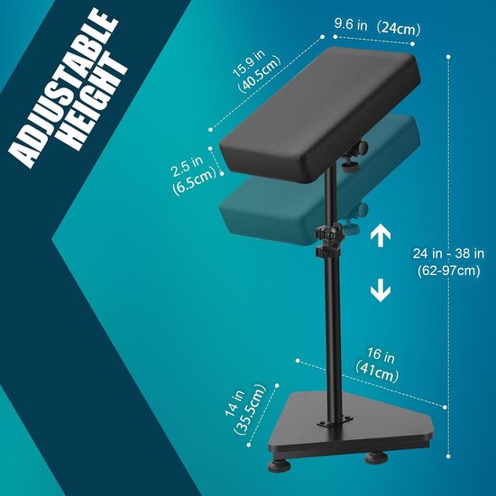 Verstelbare tattoo armsteun voor optimaal comfort tijdens het tatoeëren, ideaal voor professionals — afbeelding 2
