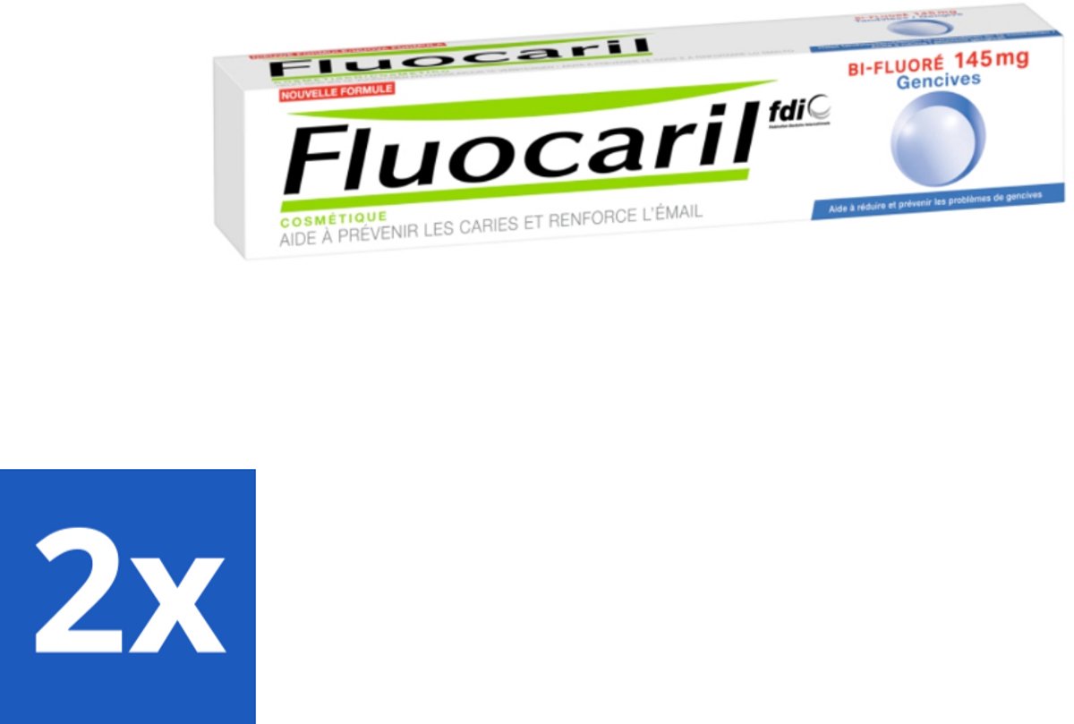 2 x Fluocaril - Tandpasta - Met Fluoride - 75 ml - Tandpasta - Fluoride - Tanden Beschermen - Gaatjes Voorkomen - Tandglazuur Versterken