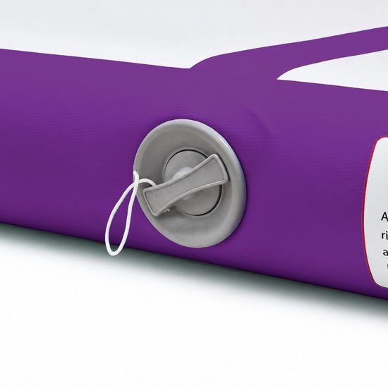 Urban Fitness Gymnastics Inflatable Tumbling Track Mat - Purple/Grey - 300 x 100 x 10cm. van Urban Fitness — afbeelding 2