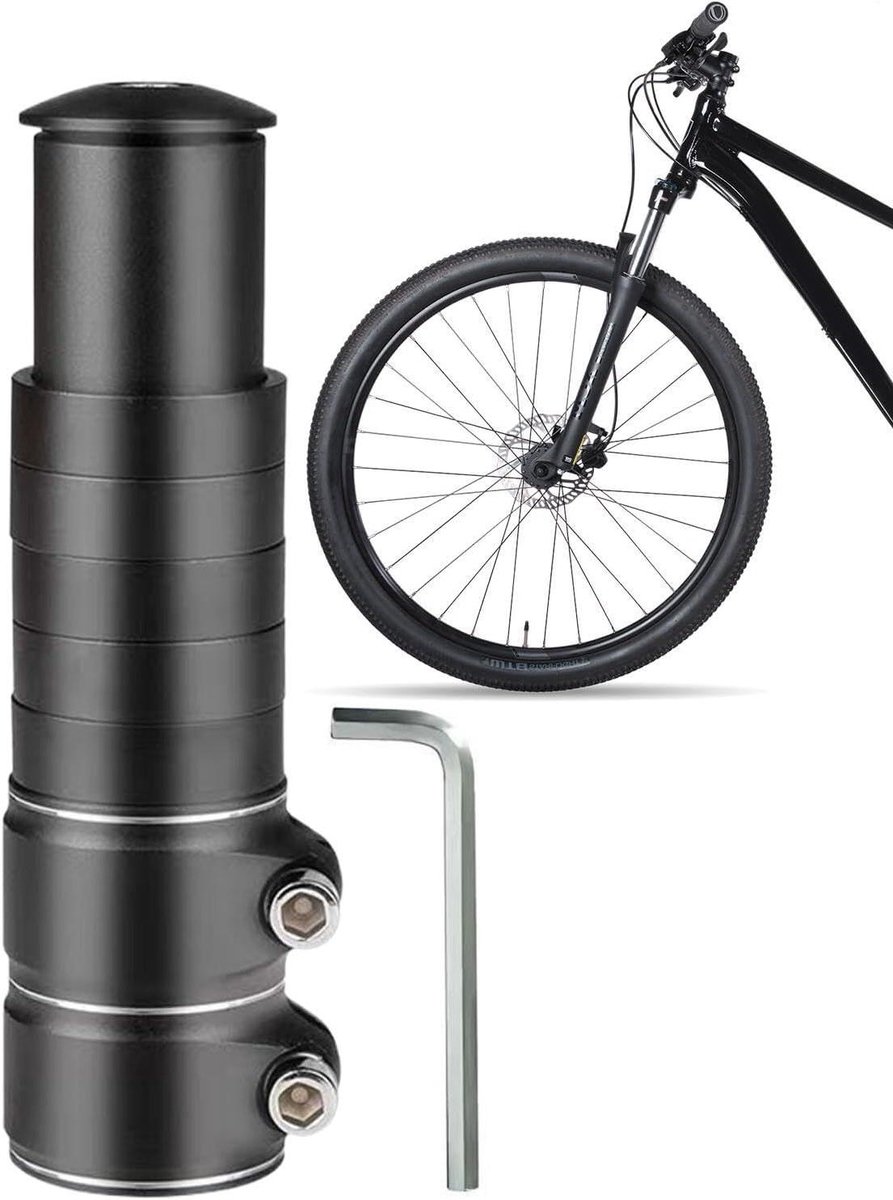 Fietsstuurverhoger - Verstelbare stuurverlenging - Comfortabel fietsen - Anti-losraken technologie - 10 cm hoogte - Meerkleurig