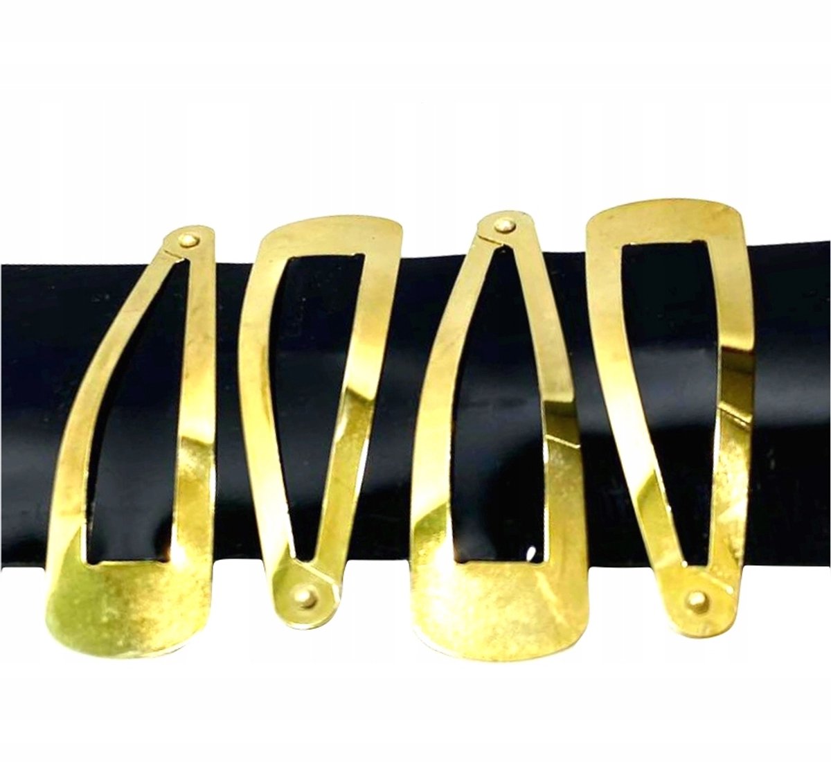 Set van 4 Grote Gouden "Pyki" Haarclips - Klassiek & Universeel