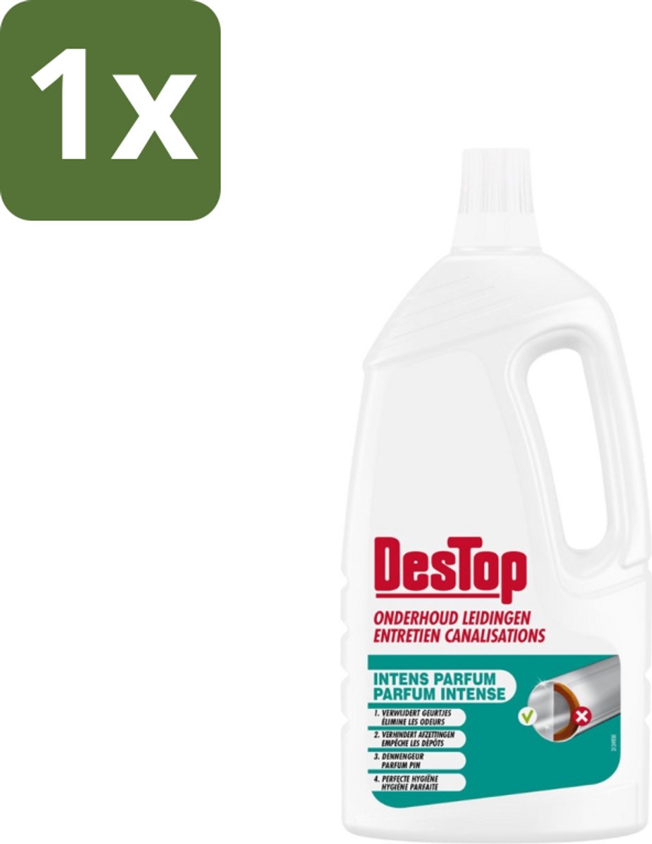 DesTop - Onderhoud Leidingen - Frisse Dennen geur - 4-in-1 Werking - 1,5L - 1 stuk