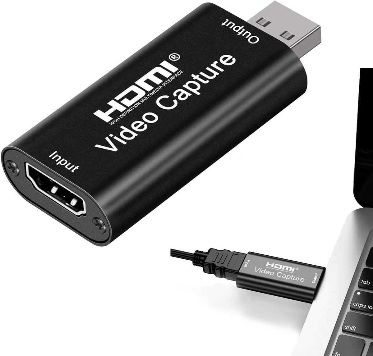 HDMI Adapter voor het Vastleggen van Audio en Video van Kaarten - Geschikt voor Streaming en Gaming