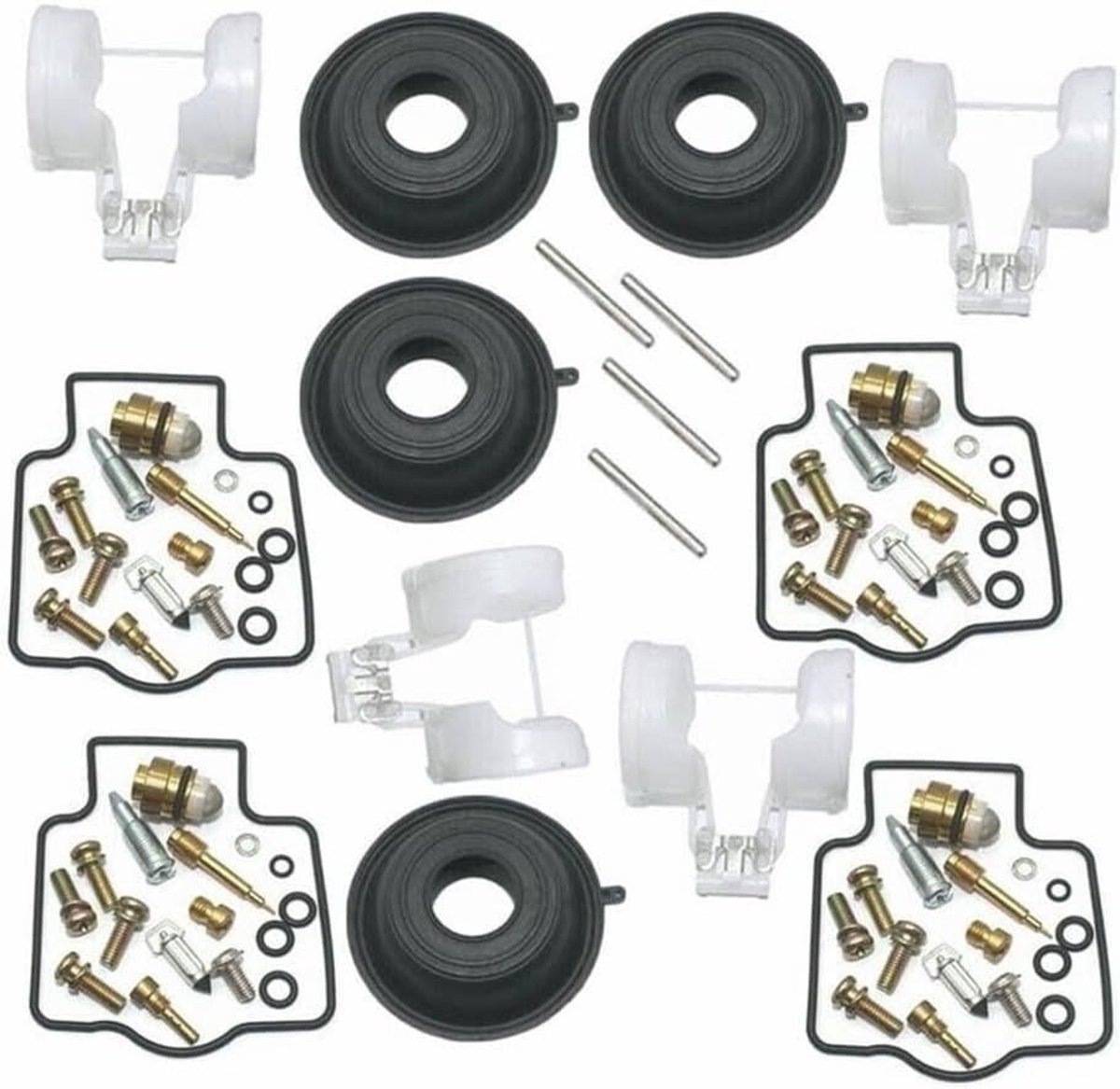 Diafragma Float Carburateur Reparatie Kit voor ZX600, ZX6R en ZZR600 - Hoogwaardige Onderdelen en Betrouwbare Prestaties