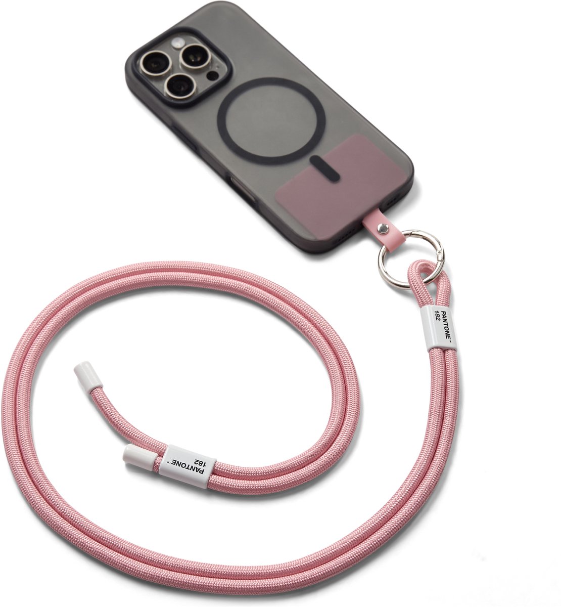 Pantone Telefoonkoord – Verstelbaar – 150 cm – Light Pink 182
