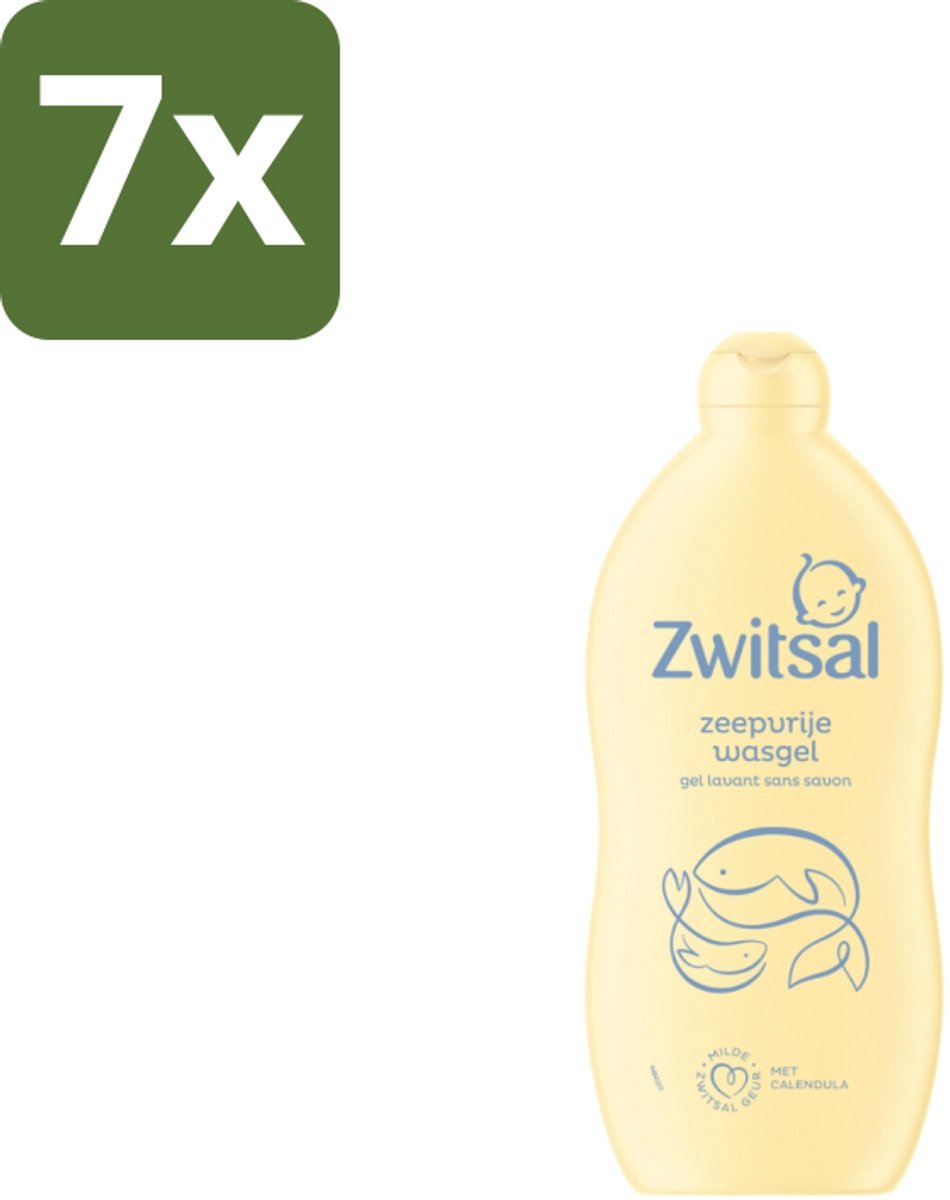 7 x Zwitsal Wasgel 700 ml - Baby Wasgel - Zeepvrije Wasgel - Babyhuid Verzorging - Calendula Wasgel - Anti-prik Wasgel