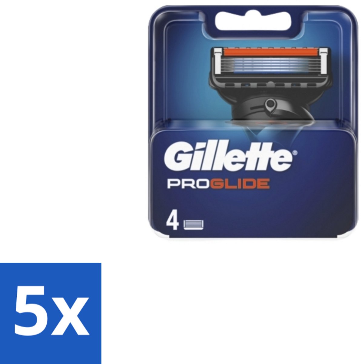 5 x Gillette - Fusion5 ProGlide – Scheermesjes – Navulmesjes – 4 Mesjes - Scheermesjes - Scheren - Scheren Mesjes - Scheren Voor Mannen - Scheren Voor Gezicht