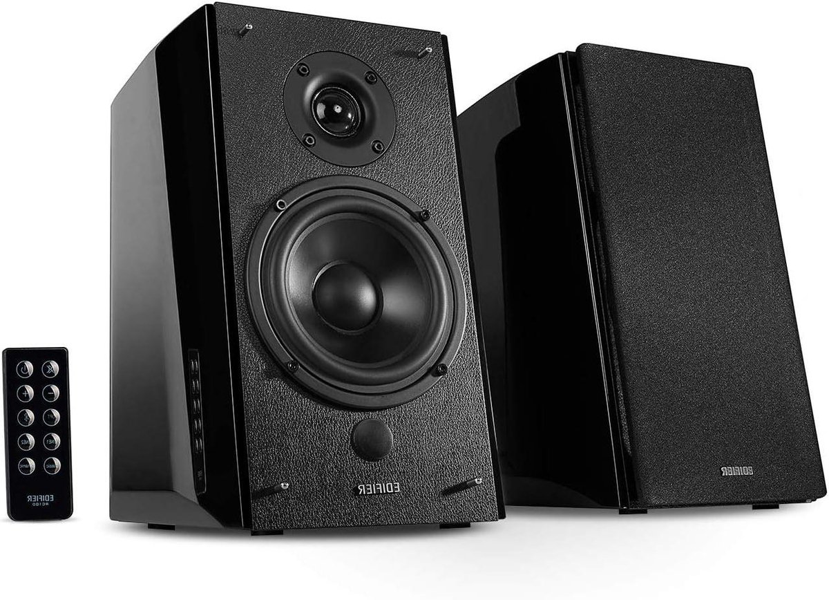 Bluetooth Luidsprekers - Studio Geluid - Draadloos Muziek Streamen - Digitale Optische Ingang - 120 Watt - Zwart