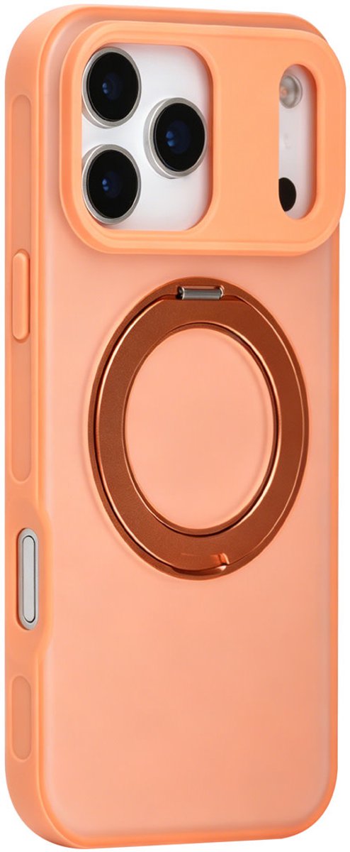 TUNIQ telefoonhoesje voor Apple iPhone 17 Pro Max - 360 rotation stand MagSafe - Oranje