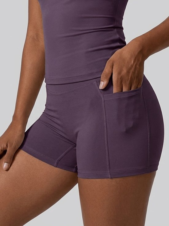 Currero Pilates Pak Dames - Yoga - Buttshaper - Gym - Fitness - Butt Lift - Bil Vergrotend - Heup Liftend - Yogakleding - Roze S — afbeelding 3