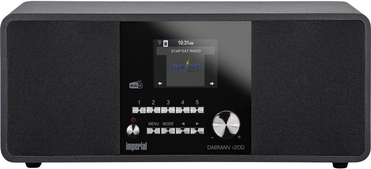 Imperial 22-231-00 Dabman I200 Draagbare Internet/DAB+ Radio, Stereo Sound, FM, WLAN, LAN, Aux-In, Line-Out, Zwart - ShopVlot