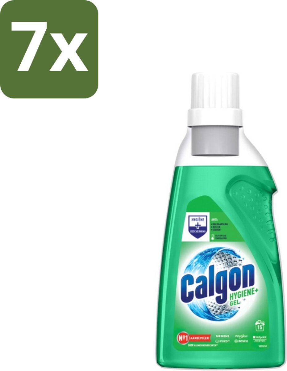 Calgon Hygiene+ Gel Wasmachine Reiniger en Anti Kalk 750 ml - Bulkverpakking - 7 stuks