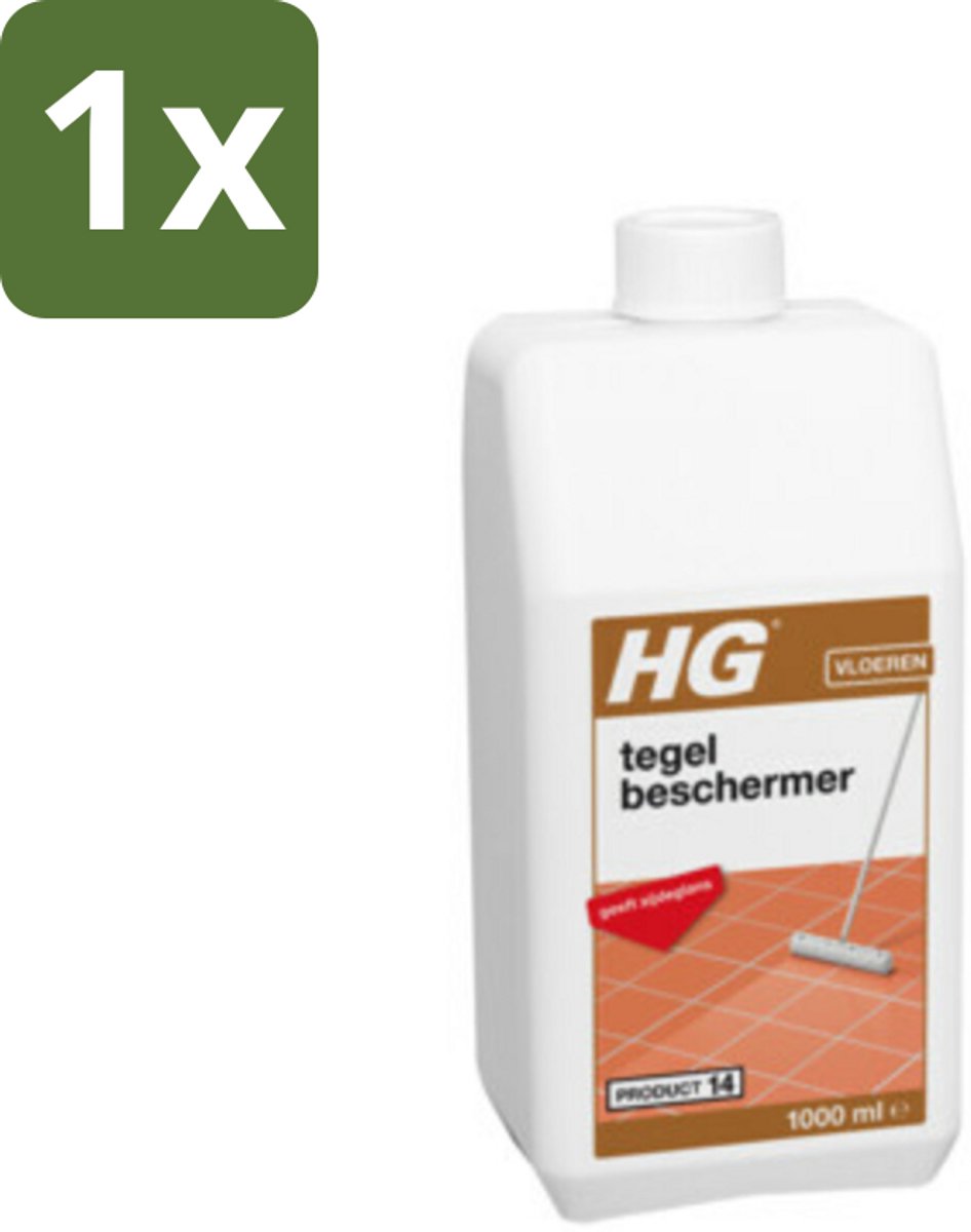 1 x HG Tegelbeschermer 1 liter - Tegelbeschermer - Slijtagebescherming - Krassenbescherming - Anti-slipeffect - Zijdeglans