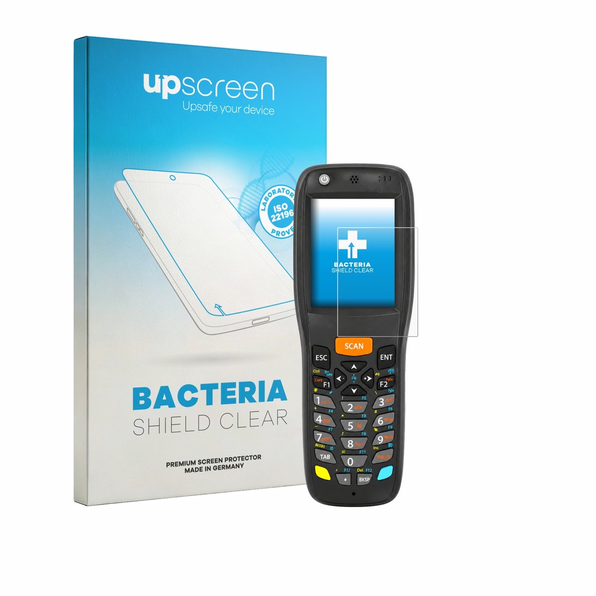 upscreen - Screenprotector voor Datalogic Memor X3 - Folie Beschermfolie transparant antibacterieel