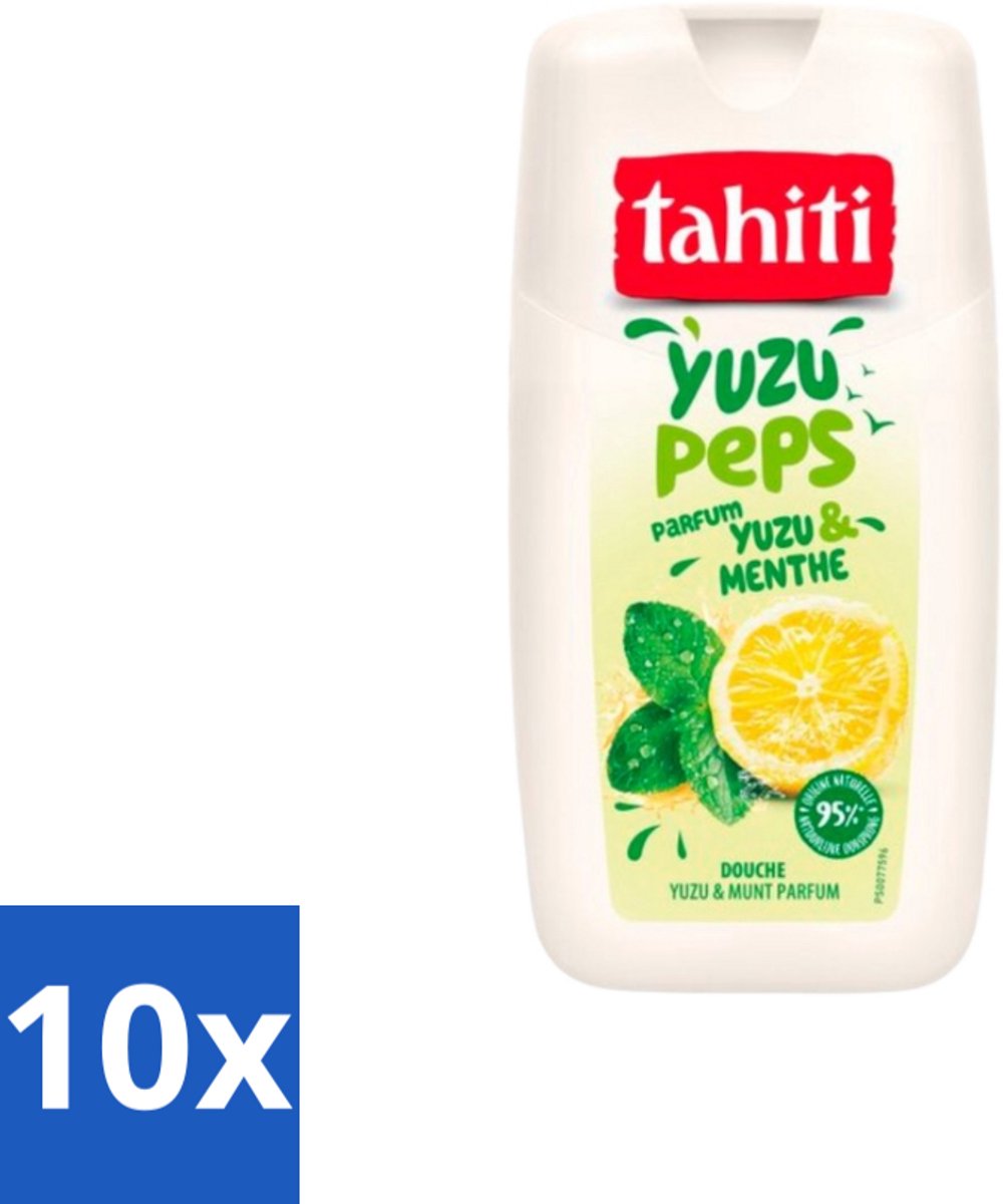 Tahiti – Douchegel – Yuzu Peps Yuzu & Munt - 250 ml - Bulkverpakking - 10 stuks
