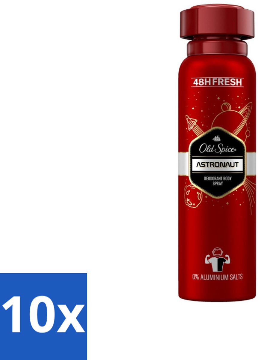 Old Spice – Deospray – Astronaut – 150 ml - Bulkverpakking - 10 stuks