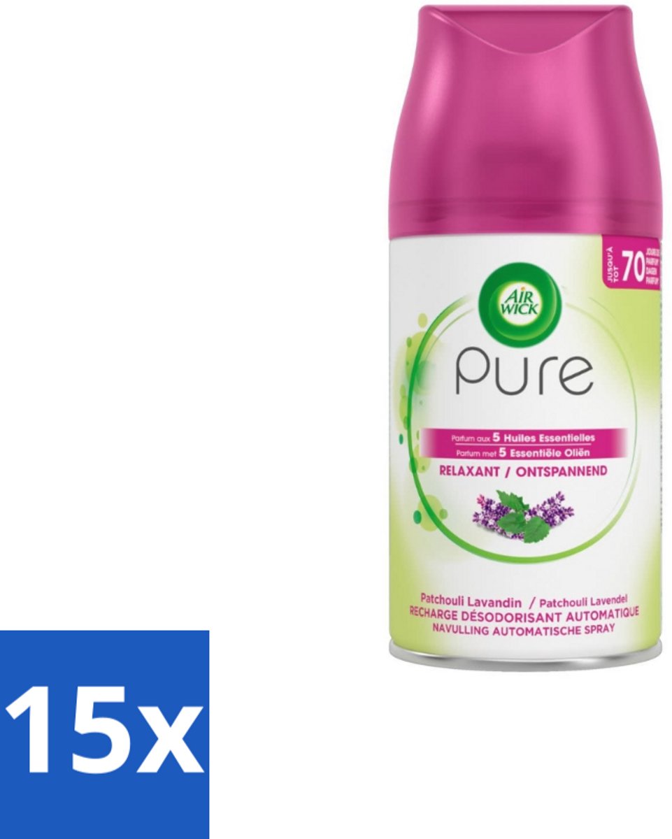 Air Wick – Navulling – Ontspannend – 250 ml - Bulkverpakking - 15 stuks