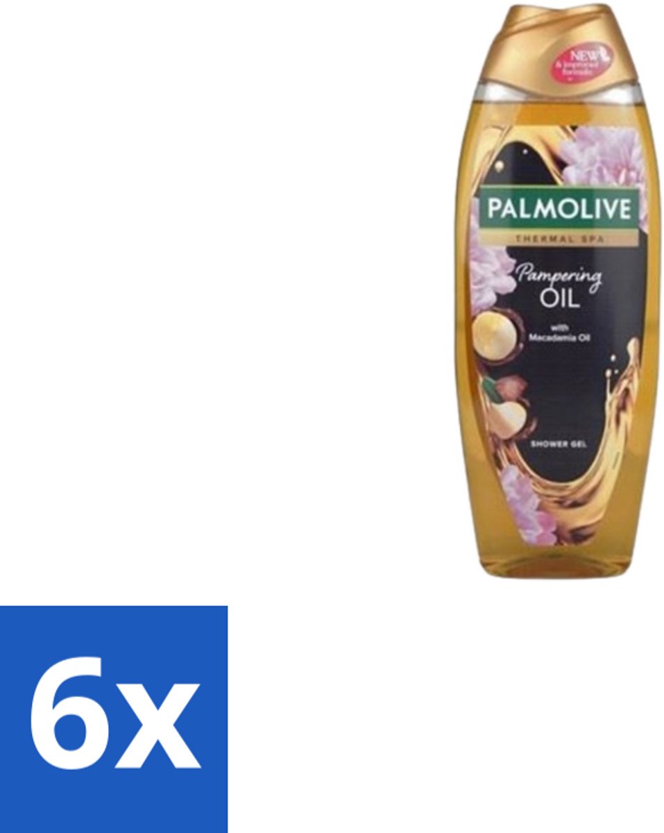 Palmolive – Douchegel – Thermal Pampering Oil – 650 ml - Voordeelverpakking - 6 stuks