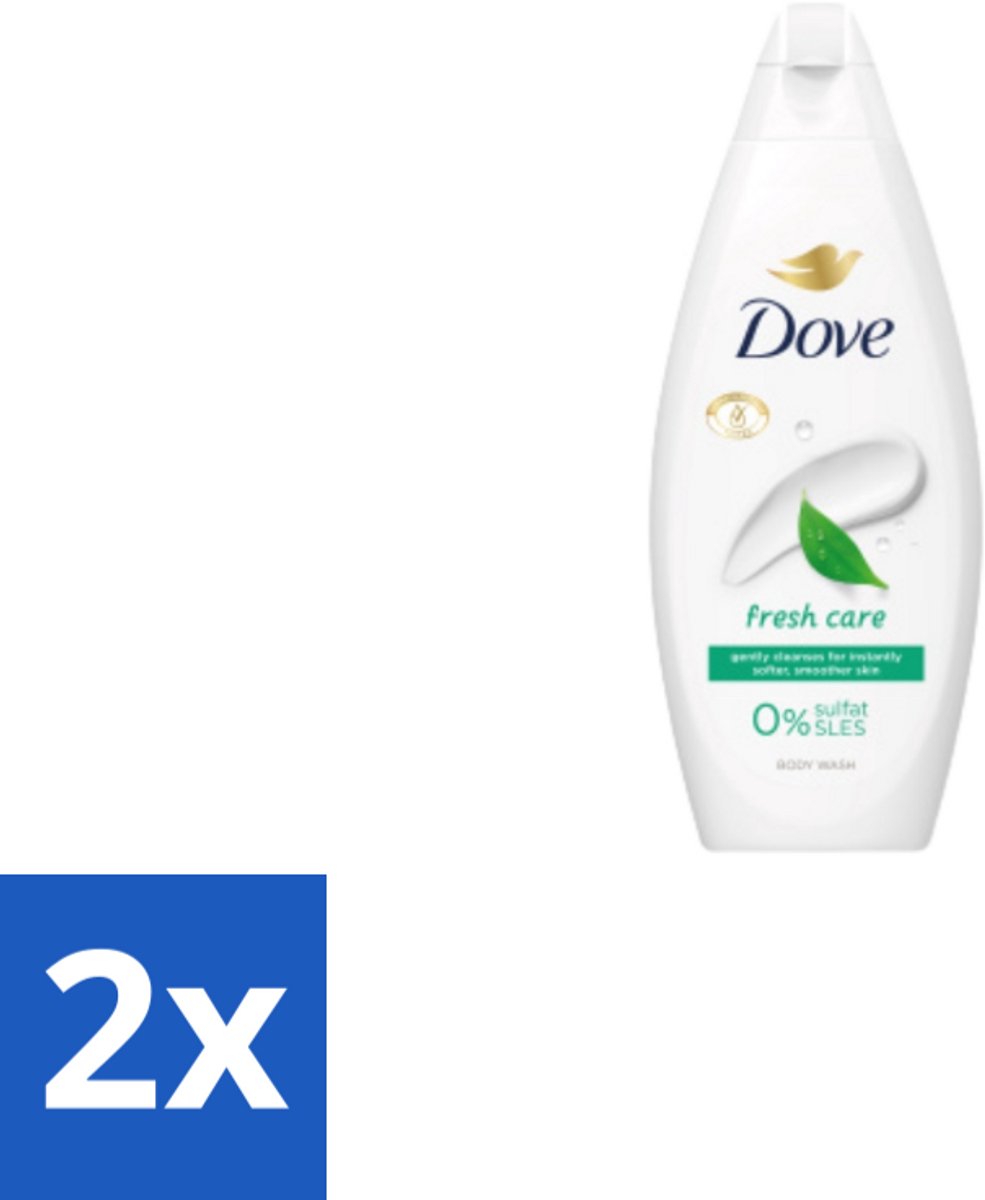 2 x Dove – Douchegel – Fresh Care – 250 ml - Douchegel - Fris - Schone Huid - Huid Reinigen - Huid Hydrateren