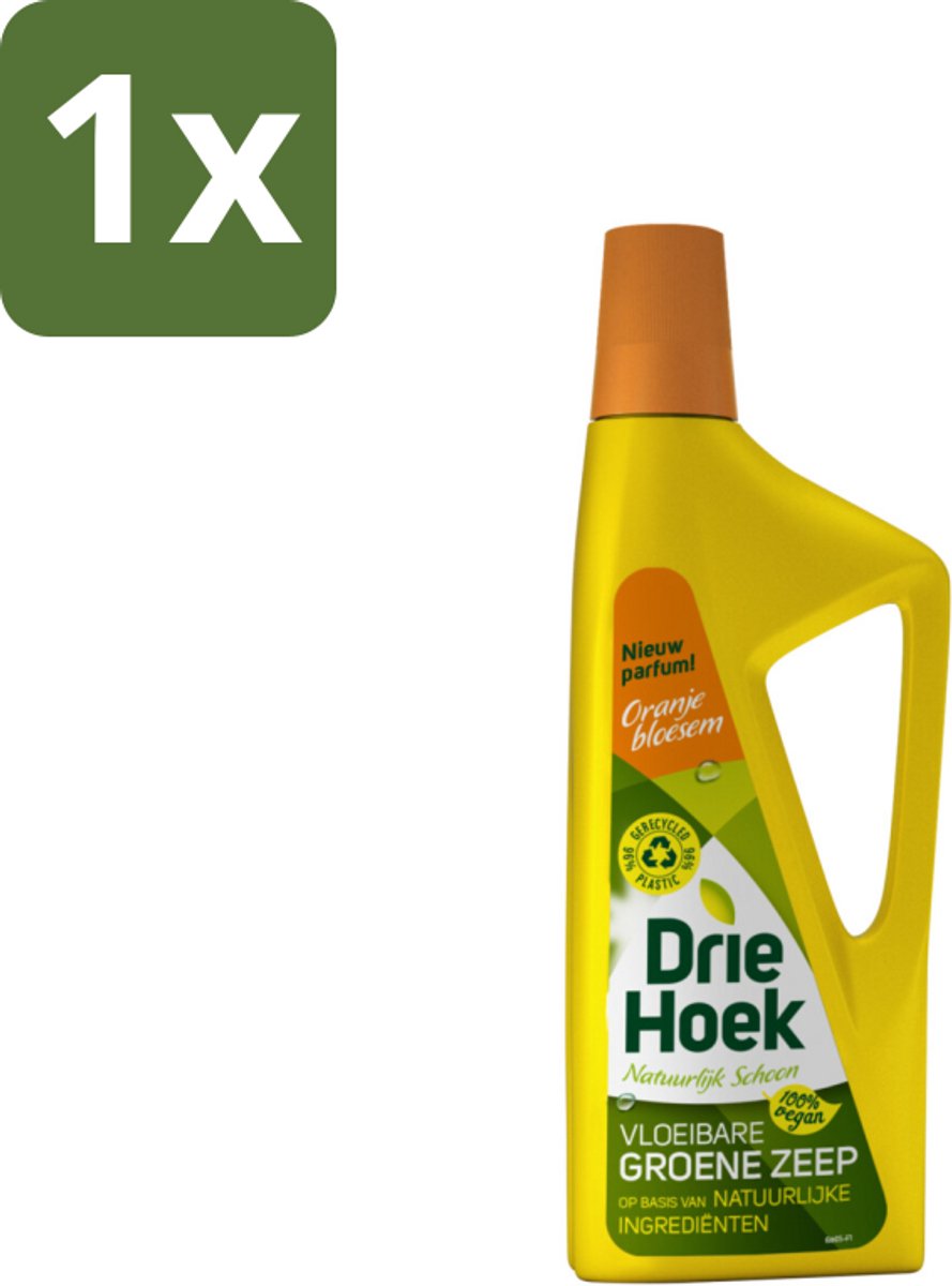1 x Driehoek – Vloeibare Zeep – Oranjebloesem – 725 ml - Vloeibare Zeep - Natuurlijke Schoonmaak - Oranjebloesem - Textiel Reinigen - Meubel Reinigen