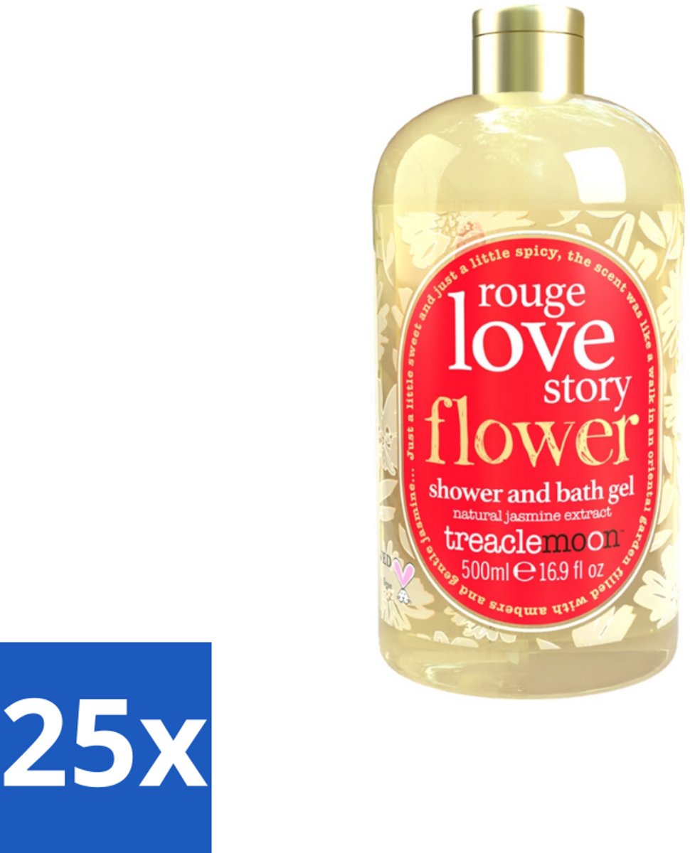 25 x Treaclemoon – Bad- & Douchegel – Rouge Love Story – 500 ml - Bad En Douchegel - Geur - Bad En Douchegel - Geur - Bad En Douchegel