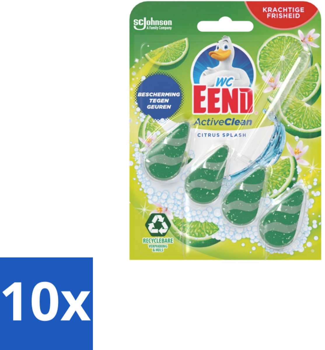 10 x WC Eend – Toiletblok – Active Clean – Citrus – 38 g - Koffiezetapparaat