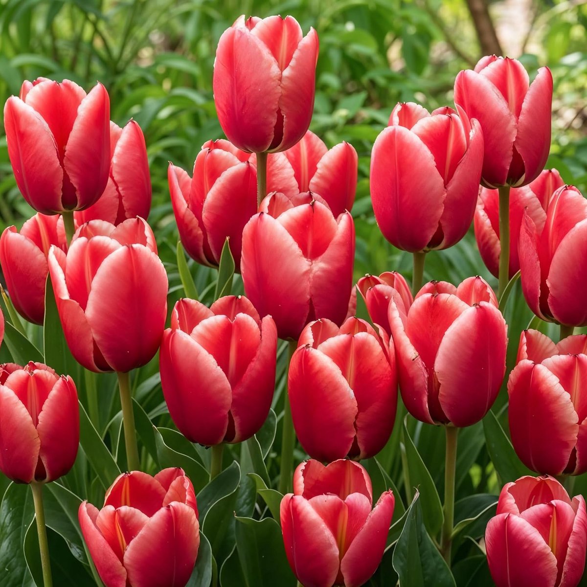 Tulpen Bloembollen Winterhard - Single Red-White Passion - 25 stuks - Rood & Wit - Bloem Bollen Mix - Tulpenbollen Meerjarig